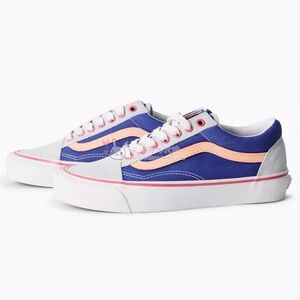 Vans Blue and Pink Women's Sneakers